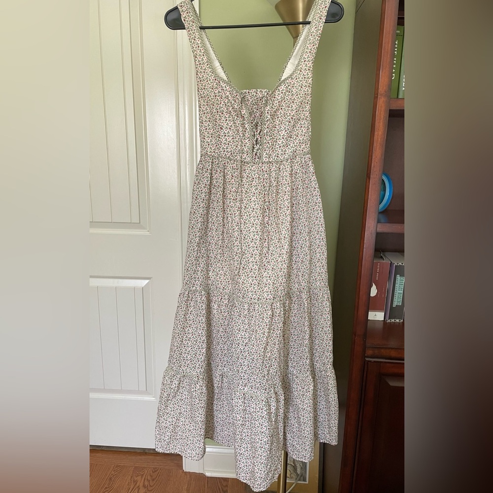 Christy Dawn “Adele” Dress in Crème Strawberry | Size Petite Small🍓🌸